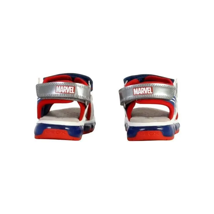 Sandales Cuir  Geox Android - Bleu/Rouge-3