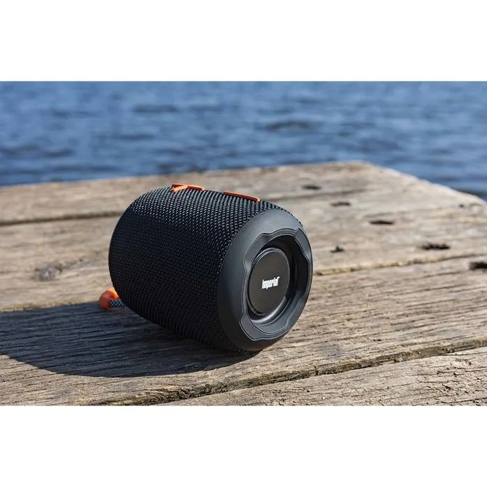 Enceinte Bluetooth 5.1 Portable BAS 9 avec Éclairage d'Ambiance LED IPX6 Imperial Noir / Orange-4