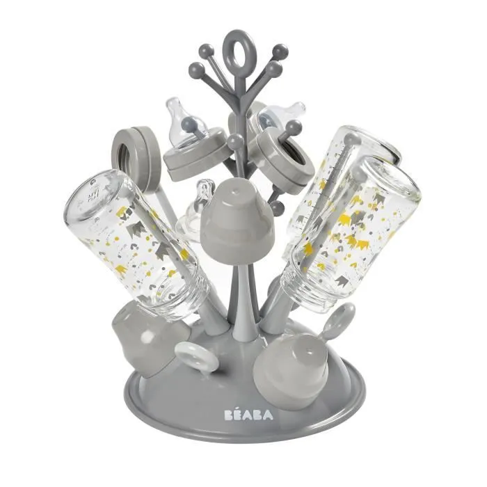 BEABA, Egoutte Biberons arbre, gris-3