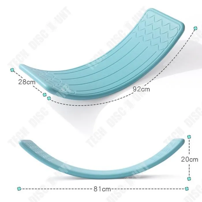 TD® Planche d'équilibre équipement de formation du système de sens pour enfants planche de pliage de balançoire domestique intérieur-1