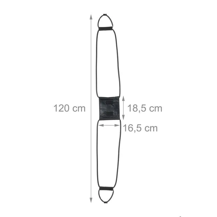 Relaxdays Lanceur de bombe à eau, catapulte pour 3 personnes, avec sac, fronde, jouet enfants, extérieur, noir-5