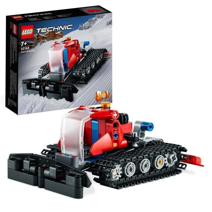 LEGO® Technic 42148 La Dameuse, 2-en-1, Jouet de Construction, avec Motoneige, Maquette Véhicule-0