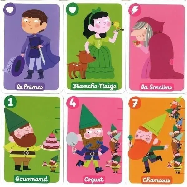 Jeu de Cartes - NATHAN - Blanche Neige - 40 cartes - Disney Princesses - 15 min-2