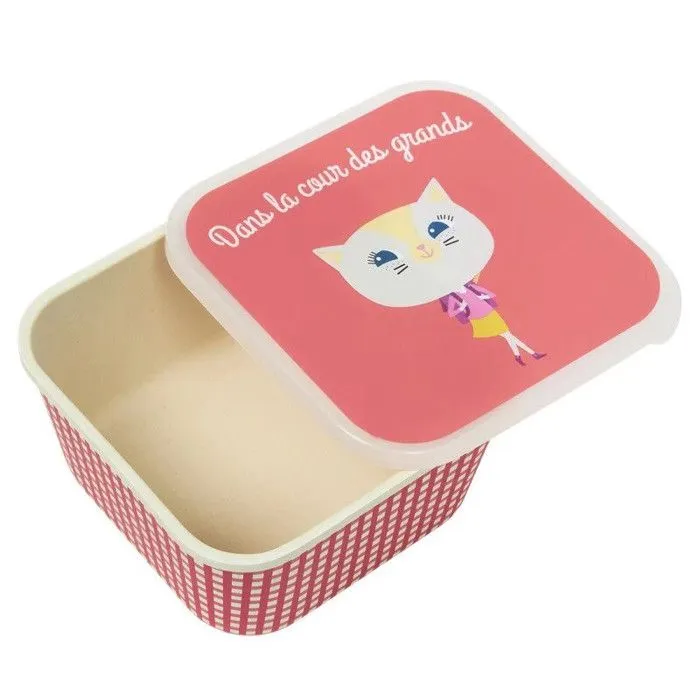 Boîte à goûter + Gourde Enfant - Chat-1