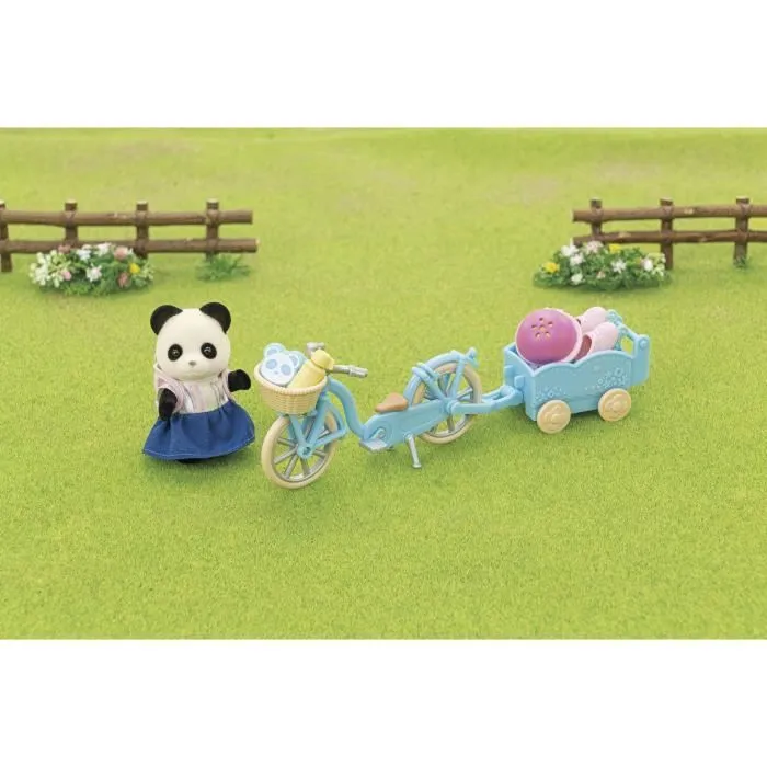 La fille panda, son vélo et sa remorque - SYLVANIAN FAMILIES - 5652 - Pour enfant à partir de 3 ans-6