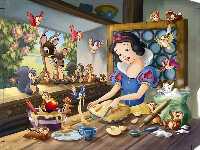 DISNEY Puzzle 60 pièces - Blanche-Neige fait de la pâtisserie - Nathan - Puzzle Enfant + Trieur - Dès 6 ans-2