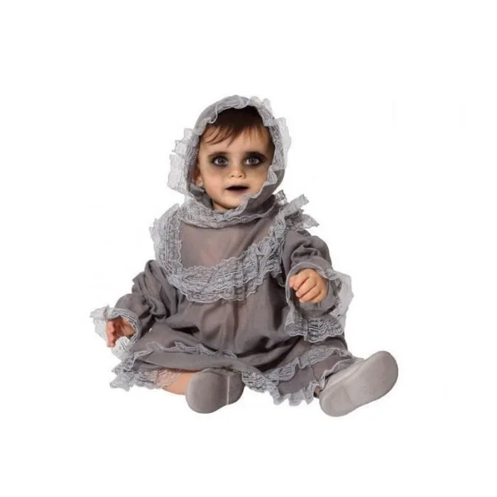 Déguisement pour bébé - AC-DÉCO - Macabre - 0 à 6 mois - Gris - Polyester-0
