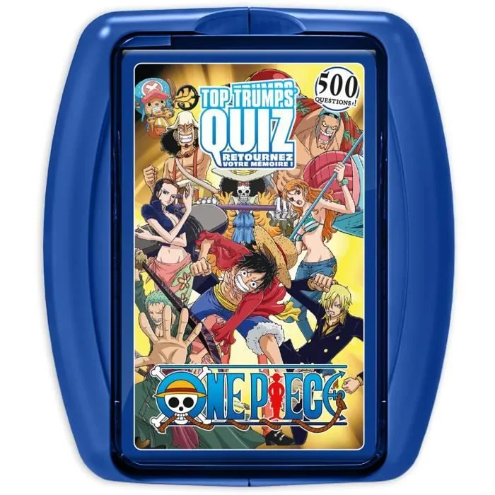 Quiz One Piece - Jeu de quiz - WINNING MOVES - Quiz illustré sur l'univers One Piece avec 500 questions.-0