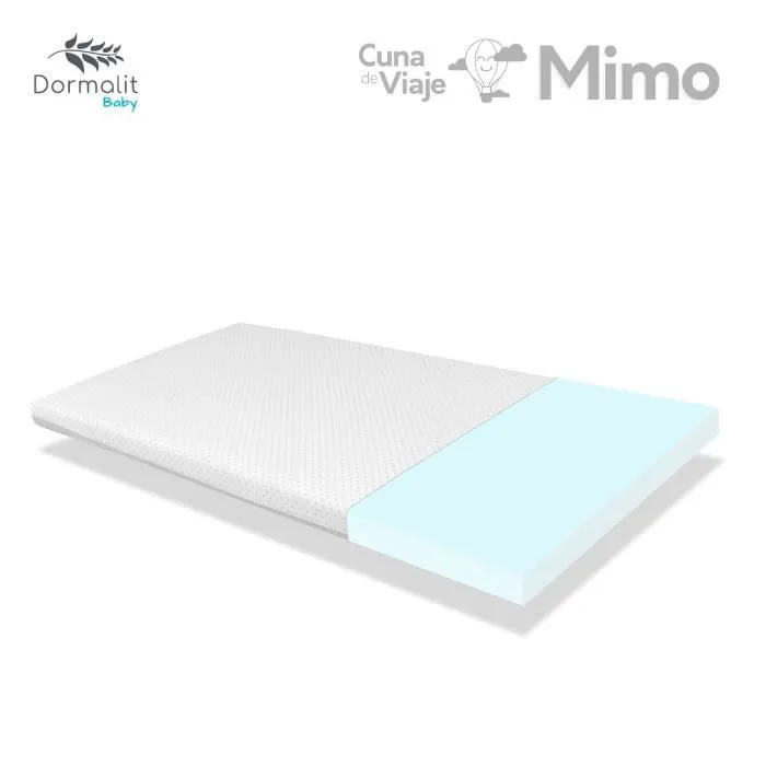 Matelas Voyage BÉBÉ MIMO 120X60 GRIS Épaisseur 5 CM - Déhoussable , lavable, facile à transporter LIT PARAPLUIE-1