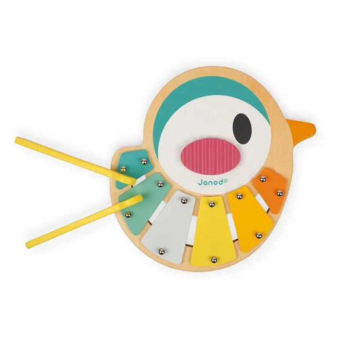 Xylophone en bois JANOD Xylo Oiseau Pure - 6 tons - Pour éveiller votre enfant à la musique-3