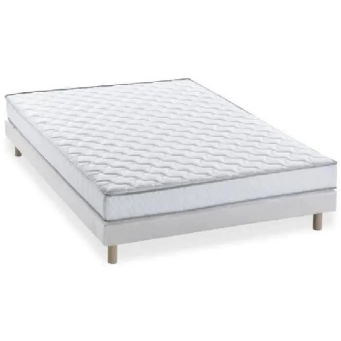Ensemble matelas + sommier 140 x 190cm - Mousse à mémoire de forme - DEKO DREAM Koysi-1