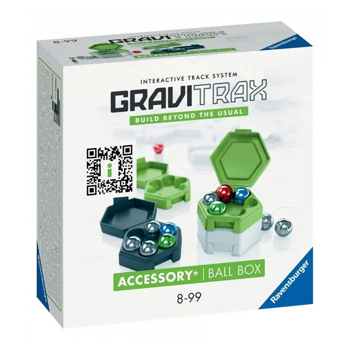 Jeu de construction - RAVENSBURGER - GraviTrax - Recharge de 12 billes et 4 boîtes de rangement-0