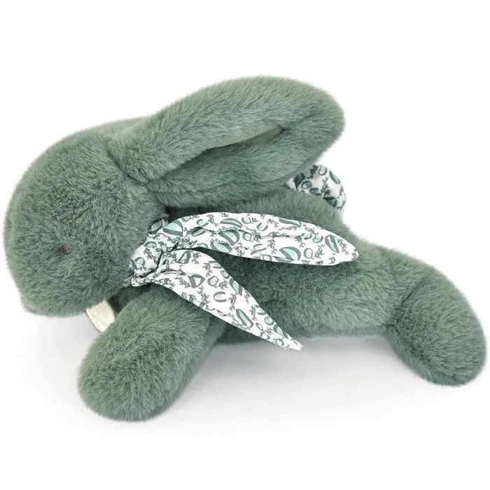 Doudou et Compagnie - Peluche lapin vert sauge 25 cm-1