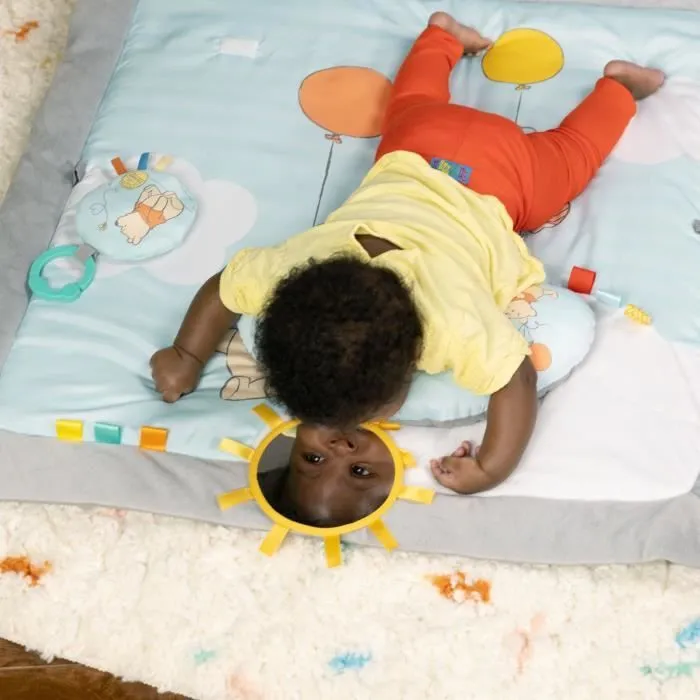 DISNEY BABY -WINNIE- Tapis de sol éveil bébé évolutif, arche en bois pliable avec jouets sensoriels, miroir-4