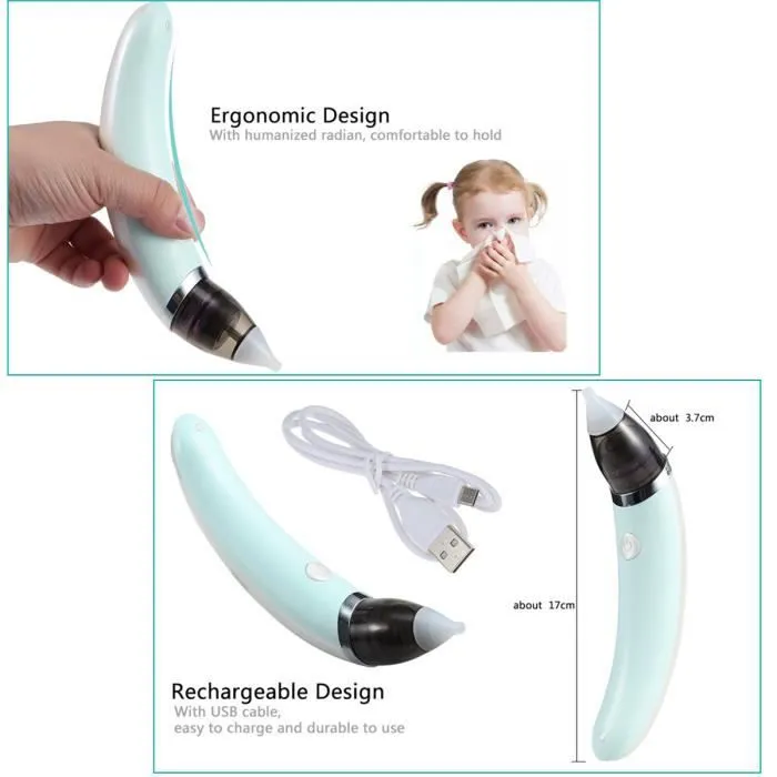 Electrique Nasal Aspirateur Morve Bébé Hygienic Sécurité Mouche Nettoyant Nez Cleaner Enfant Nouveau-né-2