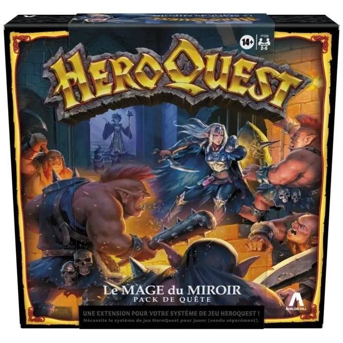 HeroQuest Pack de quête Le mage du miroir - jeu de rôle - jeu de plateau - système de jeu HeroQuest requis - Avalon Hill-0