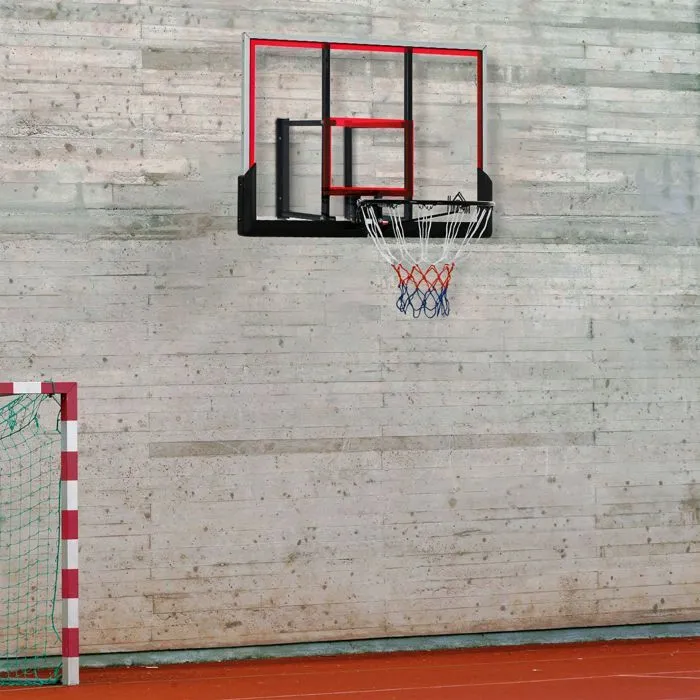 HOMCOM - Panier de basketball - Acier - 110x102x76cm - Transparent-1