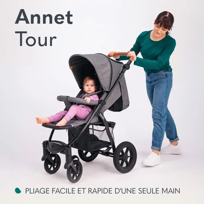 Poussette canne tout terrain LIONELO Annet Tour - Jusqu'à 22 kg - Grandes roues - Accessoires - Dreamin'-1