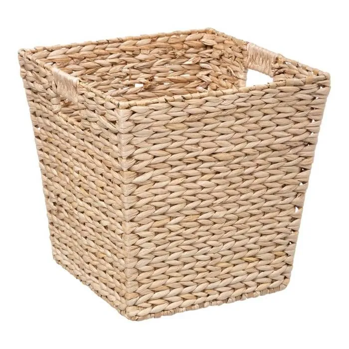 Boîte de rangement/tiroir pour meuble 31x31 cm - Jonc naturel-0