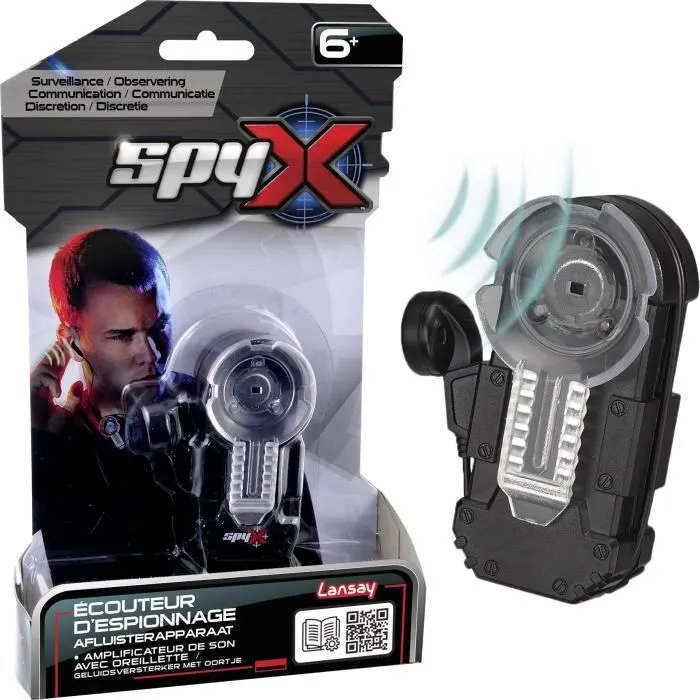 Spy X – Écouteur D’Espionnage - Jouet & Accessoires d'Espion - Panoplie d'espionnage enfant - Dès 6 ans - Lansay-0
