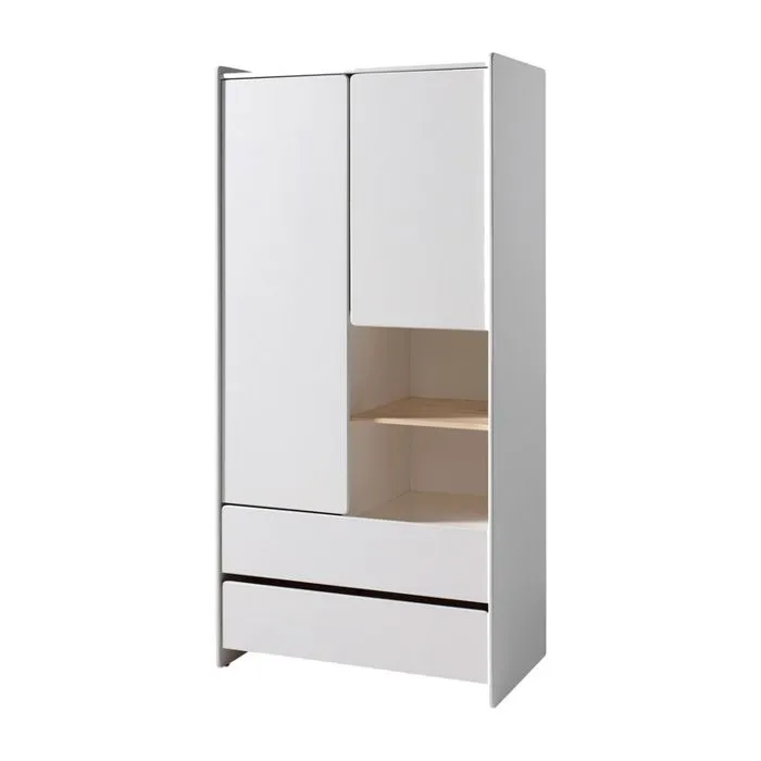 Ensemble Chambre Bébé - Vipack - KIDDY - Lit, Commode, Plan à Langer, Armoire, Bibliothèque-4