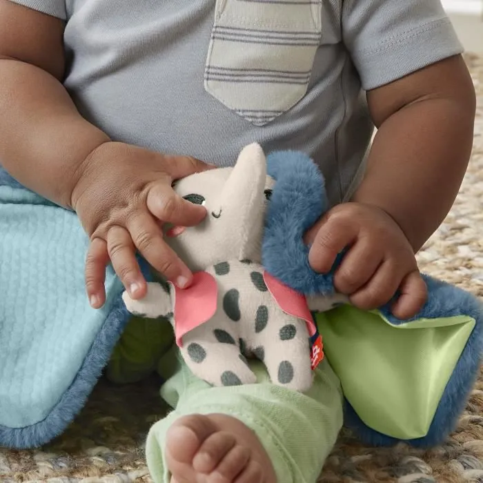 Fisher-Price-Tembo, mon Doudou Éléphant-Peluche pour nouveau-nés HKD63-4