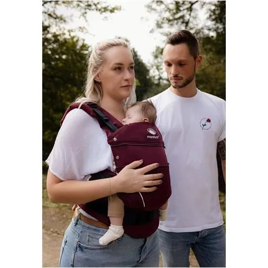 Porte-bébé physiologique Manduca® First PureCotton Bordeau-3