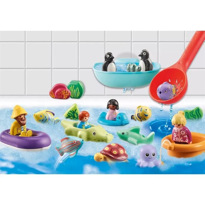 Calendrier de l'Avent - PLAYMOBIL - 123 71086 - Jouets de bain - 24 pièces - À partir de 18 mois-1