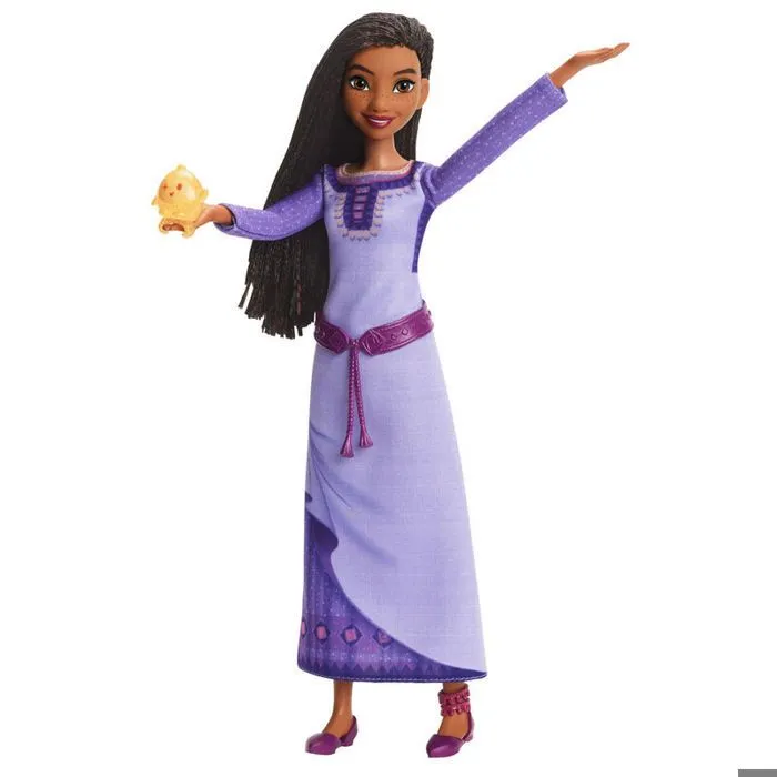 Poupée - Mattel - Disney Wish Singing Asha of Rosas - Chante en espagnol - Mode interchangeable - 21,5 cm-1