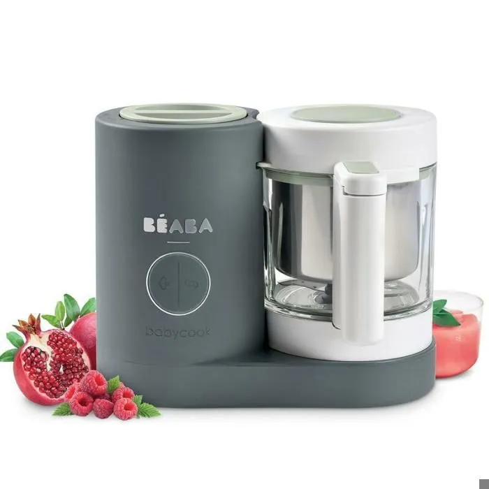 BEABA - Babycook Néo Robot Cuiseur Bébé 6 en 1 Gris Minéral-0