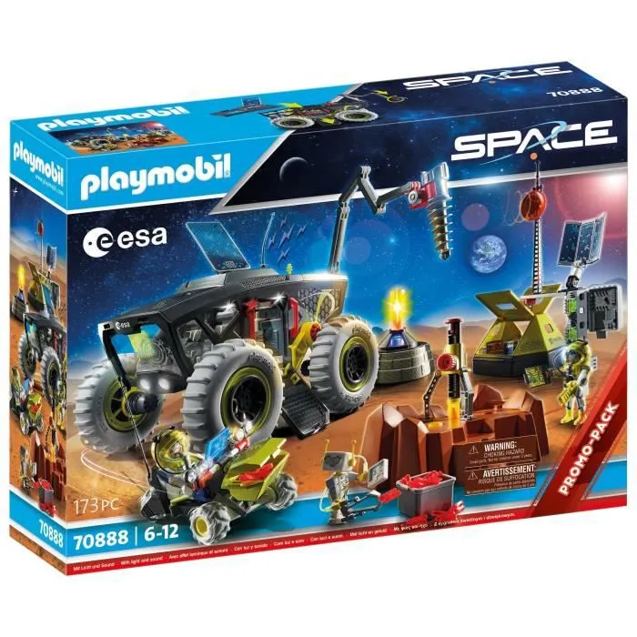 PLAYMOBIL - 70888 - Space - Unité mobile spatiale avec astronautes et navette-0