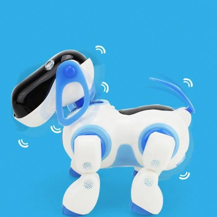 maginifique chien electronique musical de compagnie enfant qui marche qui court robot interactif pas cher mini jouet lumiere-1