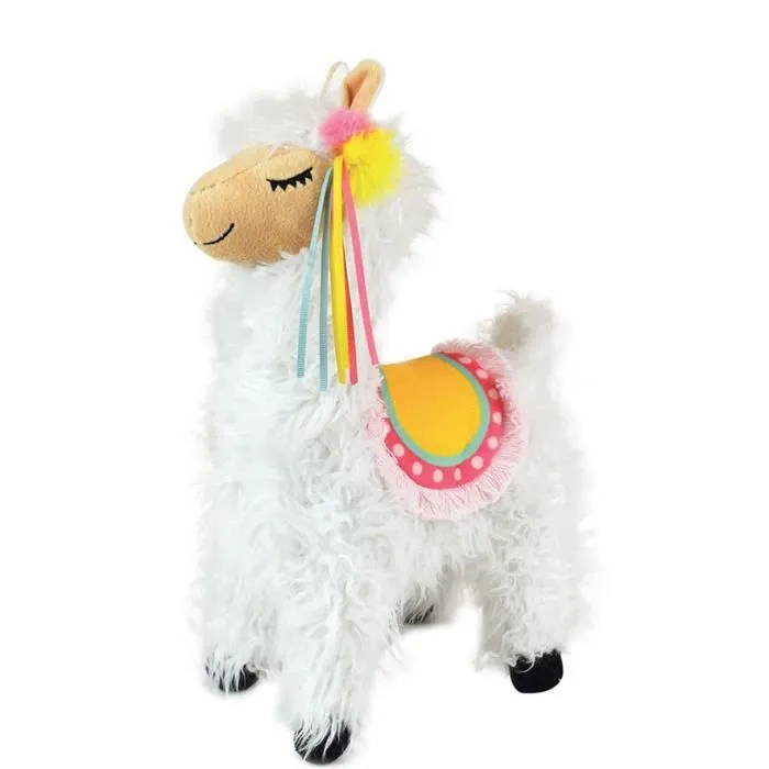 Peluche Lama Pour Enfant - JEMINI - 30 cm - Rose - Bébé - Intérieur-0