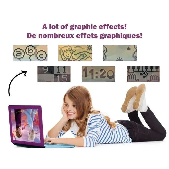 Ordinateur Educatif Bilingue La Reine des Neiges - LEXIBOOK - 124 activités-3
