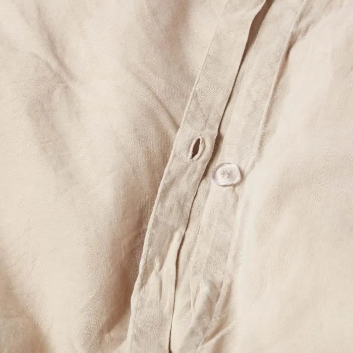 Housse de couette en lin lavé et coton Beige - 240 x 220 cm-3