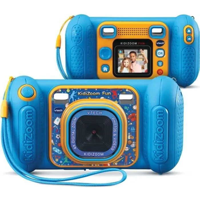 Appareil photo numérique 9 en 1 pour enfants - VTECH - Kidizoom Fun Bleu - Mixte - Bleu-0