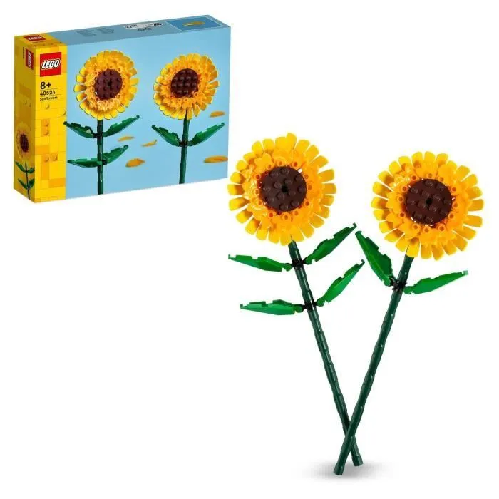 LEGO® 40524 Creator Tournesols, Kit de Construction de Fleurs Artificielles, Chambre d'Enfant ou Décoration de Maison-0