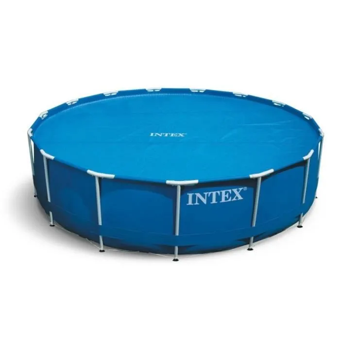 Bâche à bulles - INTEX - Ø 4,70 m - Plastique - Bleu - 4,88 m-2