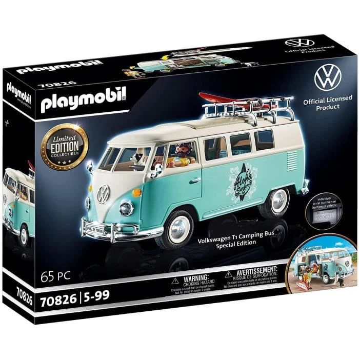 PLAYMOBIL - 70826 - Volkswagen T1 Combi - Edition spéciale - Classic Cars-0