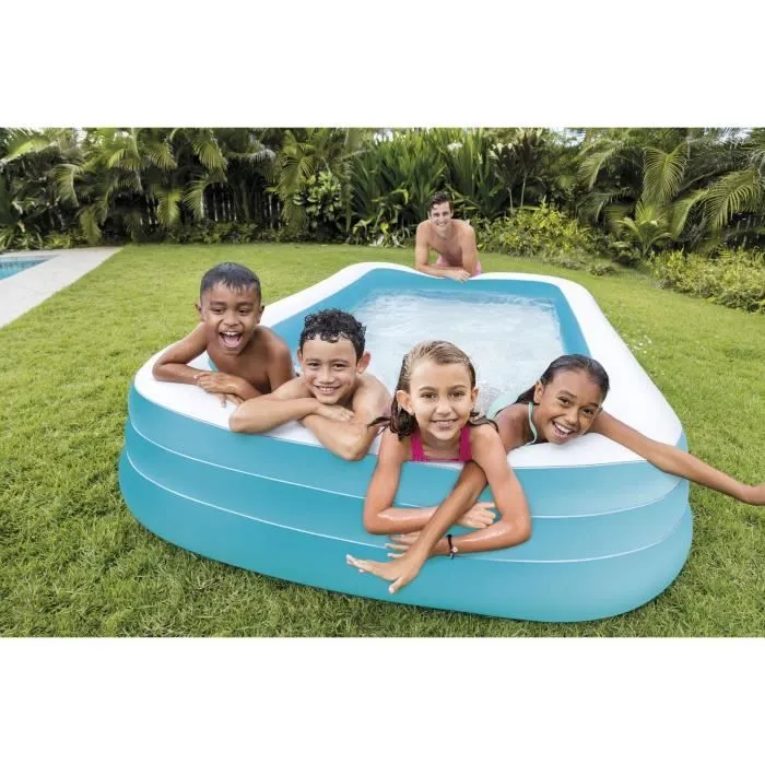 Piscine rectangulaire givrée - INTEX - 1020 Litres - 6 ans et + - 305 x 183 x 56 cm-1