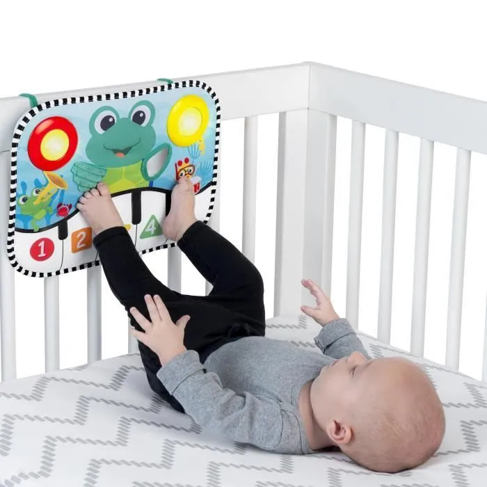 BABY EINSTEIN Jouet musical pour bébé, clavier Ocean Explorers Neptune la tortue, découverte chiffres, formes et couleurs, 3-4