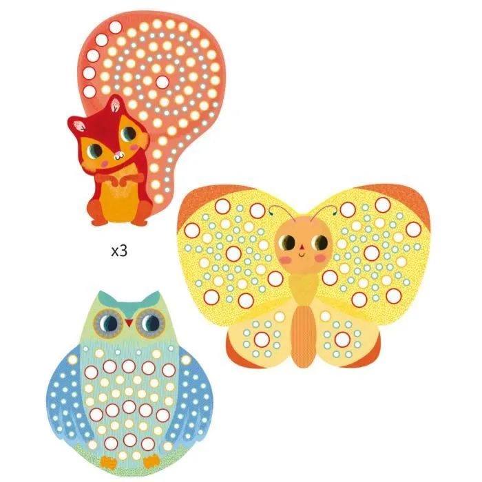 Jeu créatif - Millefiori - Mosaïques - Multicolore - 3 à 6 ans - Dextérité et apprentissage des couleurs-2