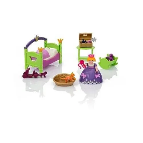 PLAYMOBIL - Princess - Chambre de Princesse - Coffre doré - Chat - Lit - Jouets - Fille - 4 ans-3