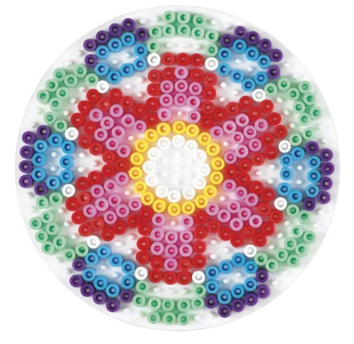 Jeu de perle a repasser - jeu de perle a fixer Hama - 221 - Loisir Creatif - Midi Plaque - Grande Ronde-0
