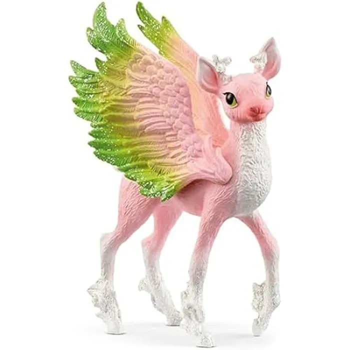 Figurine - SCHLEICH - Bébé Cerf Magique - Multicolore - 5 x 6 x 10 cm - À partir de 5 ans-0