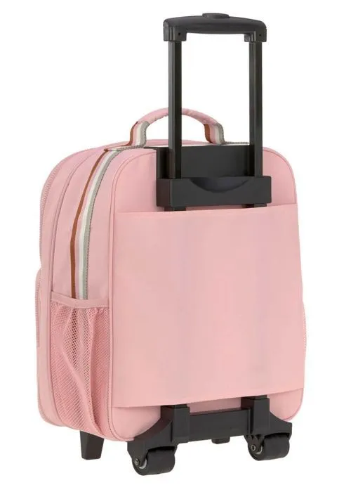 Valise à roulettes enfant - LÄSSIG - Safari Giraffe - Rose - 40cm - Zippée-2