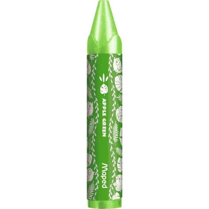 Crayons de Cire - Maped - Jungle Fever - 12 Crayons - Couleurs Éclatantes - Protection en Papier-4