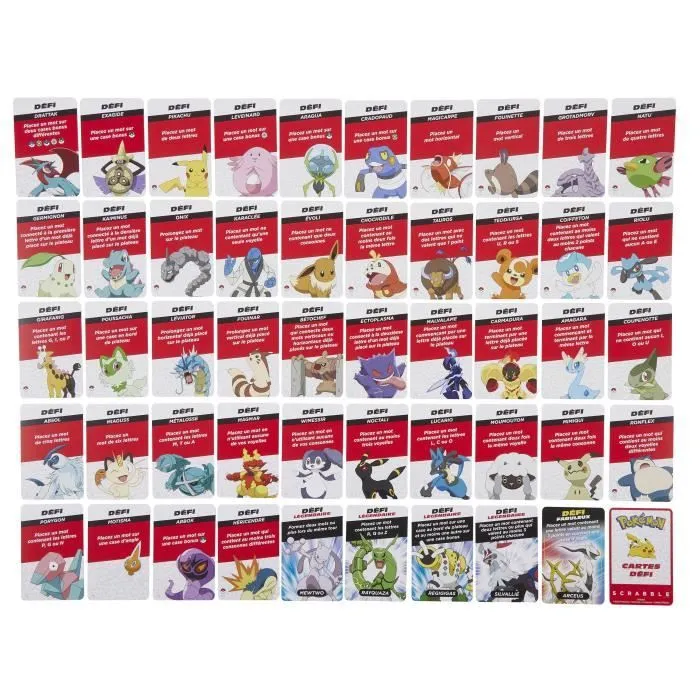 Scrabble® Pokémon-Jeu de société familial avec 2 modes de jeu HXT27-4