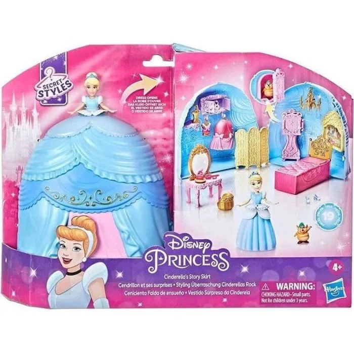 Poupée Cendrillon et ses surprises - Coffret Secret Styles Disney Princesses-0