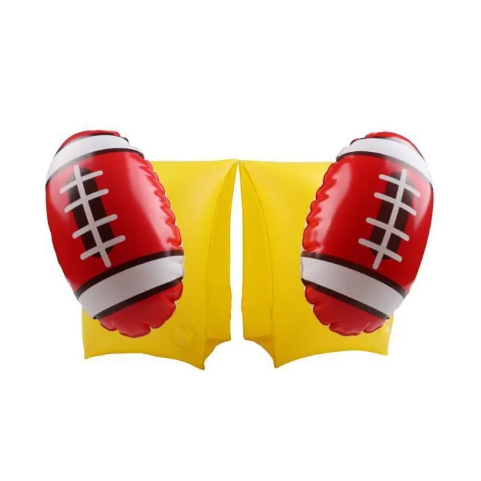 Brassards Gonflables De Natation x2 pour Enfants 3-6 Ans, Flotteurs piscine & plage - Pack Duo Rugby Alien-2